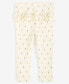 Фото #5 товара Baby Girls Felicity Field Floral-Print Ribbed Ruffled-Back Leggings, Created for Macy's