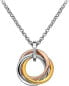 Silver necklace Trio Rose Gold DP544 (chain, pendant)