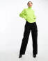 Фото #8 товара Something New x Lame. Cobain high neck knitted jumper in acidic lime green