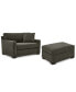 Фото #7 товара Radley 54" Fabric Chair Bed & 36" Storage Ottoman, Created for Macy's