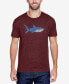 Фото #1 товара Men's Premium Blend Daddy Shark Word Art Short Sleeve T-shirt