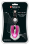 Verbatim Go Mini - Optical - USB Type-A - 1000 DPI - Pink