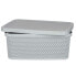 Storage Box with Lid Grey Plastic 13 L 28 x 15 x 39 cm (12 Units)