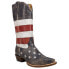 Фото #4 товара Roper Americana Flag Patriotic Snip Toe Cowboy Womens Brown Casual Boots 09-021