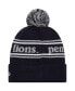 Фото #1 товара Men's Navy Penn State Nittany Lions Marquee Cuffed Knit Hat with Pom