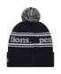 ფოტო #1 პროდუქტის Men's Navy Penn State Nittany Lions Marquee Cuffed Knit Hat with Pom