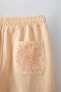 Embroidered bermudas