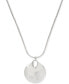 Фото #1 товара Robert Lee Morris Soho silver-Tone Hammered Disc Pendant Necklace