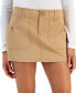ფოტო #3 პროდუქტის Juniors' Cargo-Pocket Utility Mini Skirt