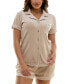 Фото #7 товара Women's 2-Pc. Ribbed Velour Pajamas Set