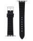 ფოტო #3 პროდუქტის Women's Black Polyurethane Leather Band Compatible with 38mm, 40mm and 41mm Apple Watch