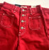 Фото #5 товара Levi's Premium Women Ribcage Straight Ankle Jeans Patch Pocket Red 23 x 29 new