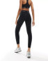 New Balance Linear Logo sleek 25 inch high rise leggings in black Черный, XS - фото #5