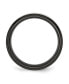 ფოტო #3 პროდუქტის Stainless Steel Black IP-plated Brushed 8mm Edge Band Ring