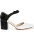 ფოტო #2 პროდუქტის Women's Camille Two-Piece Block Heel Pumps