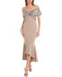 Фото #1 товара Joseph Ribkoff Off-Shoulder Maxi Dress Women's Brown 6