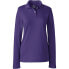 Фото #7 товара Women's School Uniform Long Sleeve Feminine Fit Interlock Polo Shirt