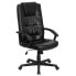 Фото #4 товара High Back Black Leather Executive Swivel Chair With Arms