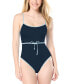 Фото #1 товара Women's Belted One-Piece Swimsuit