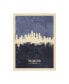 Фото #1 товара Michael Tompsett Philadelphia Pennsylvania Skyline Navy Canvas Art - 27" x 33.5"