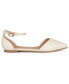 ფოტო #2 პროდუქტის Women's Reba Ankle Strap Pointed Toe Flats