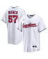 ფოტო #2 პროდუქტის Men's Shane Bieber White Cleveland Guardians Replica Player Jersey