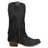 Roper Rickrack Snip Toe Cowboy Womens Black Casual Boots 09-021-1566-2702