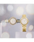 Фото #4 товара Наручные часы Ed Hardy Men's Shiny Gold-Tone Metal Bracelet Watch 42mm Gift Set