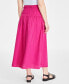 ფოტო #2 პროდუქტის Women's Cotton Poplin Maxi Skirt, Created for Macy's