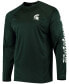 Men's PFG Green Michigan State Spartans Terminal Tackle Omni-Shade Long Sleeve T-shirt