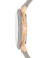 ფოტო #2 პროდუქტის Women's Park Row Gray Silicone Strap Watch 34mm