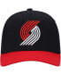 Фото #2 товара Men's Black, Red Portland Trail Blazers MVP Team Two-Tone 2.0 Stretch-Snapback Hat