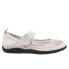 Фото #1 товара Softwalk Haddley S1606-050 Womens Gray Leather Mary Jane Flats Shoes 10
