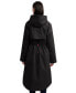 Фото #4 товара Women's Hooded Water-Repellent Canvas A-Line Coat