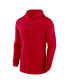 ფოტო #3 პროდუქტის Men's Red Tampa Bay Buccaneers Sideline Performance Long Sleeve Hoodie T-shirt