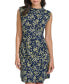 ფოტო #5 პროდუქტის Women's Floral-Print Round-Neck Dress