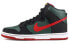Фото #2 товара Nike Dunk SB High Premium SB RESN 拼色休闲 高帮 板鞋 男款 红绿 2009年复刻版 / Кроссовки Nike Dunk SB 313171-362