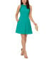 ფოტო #1 პროდუქტის Women's Pleated-Ruffle Fit & Flare Dress