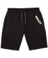 Фото #2 товара Men's Black Wordmark Fleece Shorts