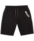 ფოტო #2 პროდუქტის Men's Black Wordmark Fleece Shorts