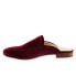 Trotters Ginette T2159-628 Womens Burgundy Suede Slip On Mule Sandals Shoes 11