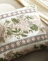 Floral print cushion cover