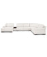 Фото #5 товара Darrium 5Pc Leather Sectional with Console, Created for Macy's