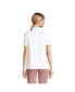 ფოტო #3 პროდუქტის Women's Tall Mesh Cotton Short Sleeve Polo Shirt