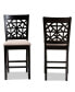 Фото #3 товара Devon Modern and Contemporary Fabric Upholstered 2 Piece Counter Height Pub Chair Set