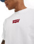 Levi's t-shirt with central batwing logo in white