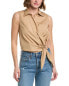 Vince Sleeveless Wrap Shirt Women's