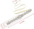 Фото #11 товара Chic Diary Women's Crystal Wedding Sash Bridal Belt Waist Belt Hair Band