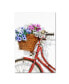 Фото #1 товара The Macneil Studio 'Bicycle With Basket' Canvas Art - 12" x 19"