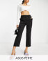 Фото #1 товара ASOS DESIGN Petite slim skim cigarette trouser in black